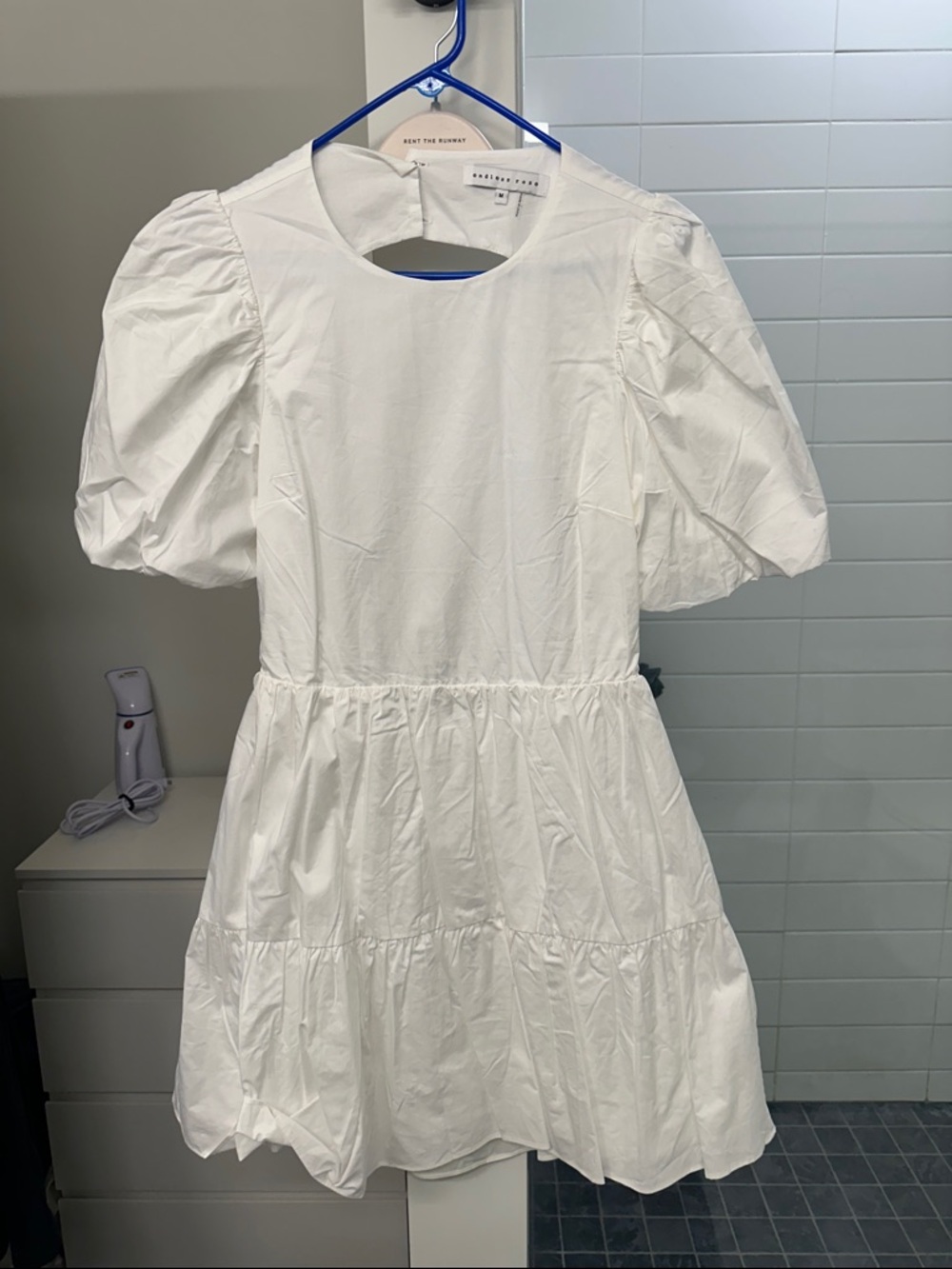 Endless Rose White Puff Sleeve Mini Dress